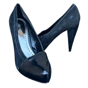 BCBGirls suede and patent Leather heels